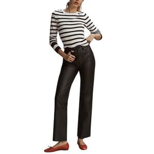 Dl1961 Leather Mahogany Patti Pants Size 28